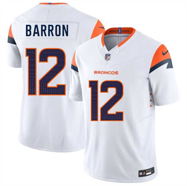 Men & Women & Youth Denver Broncos #12 Jahdae Barron White 2025 Draft F.U.S.E. Vapor Limited Stitched Jersey,We sell and wholesale Men & Women & Youth Denver Broncos #12 Jahdae Barron White 2025 Draft F.U.S.E. Vapor Limited Stitched Jersey on line form chian!
